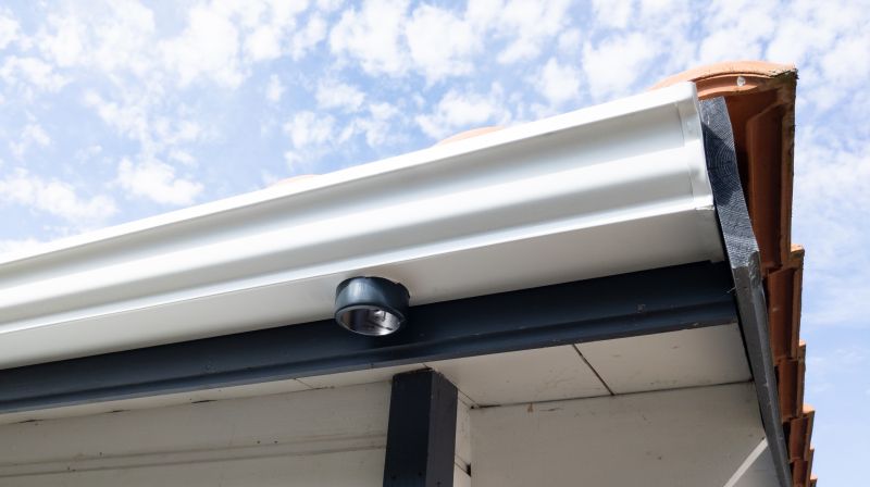 Gutter Installation on Roof Edge